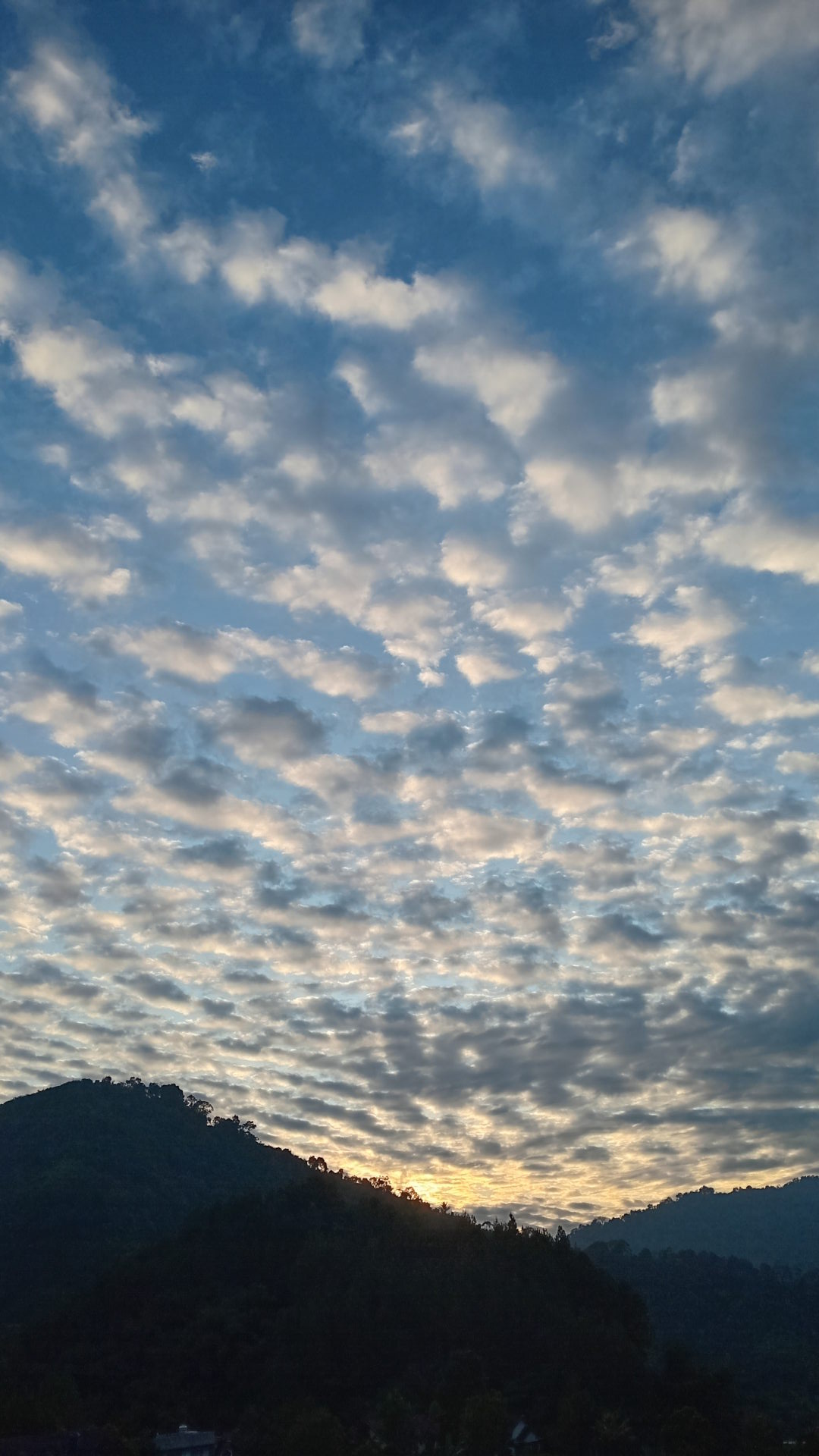 cloud with sunrise portrait